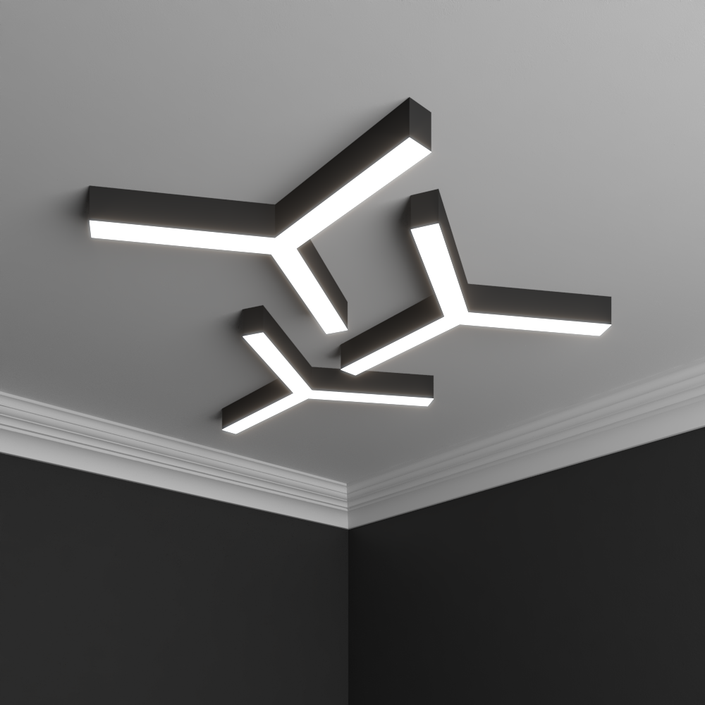 Серия фигурных накладныеLED светильников RVE-PLS5070-TRINITY